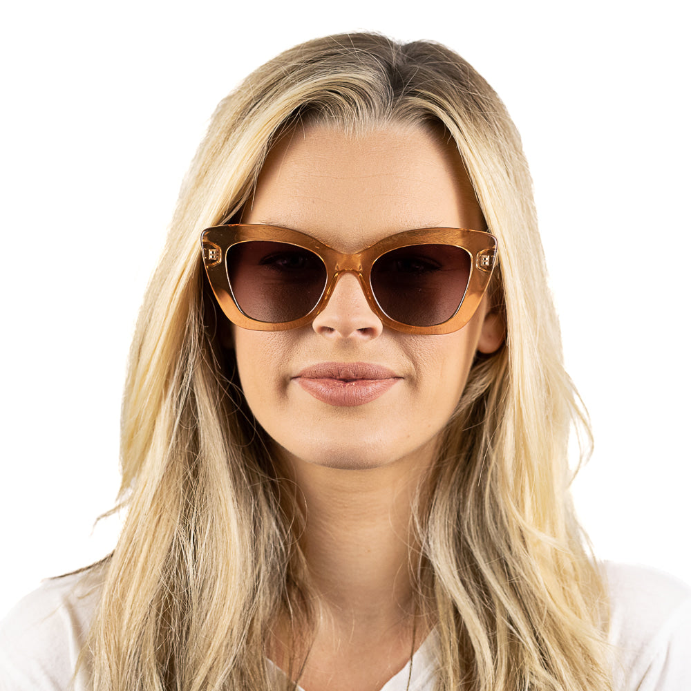 EDEN Crystal l 100% Plant Based Frame l Smoky Polarised Lens - Soek Fashion Eyewear Australia