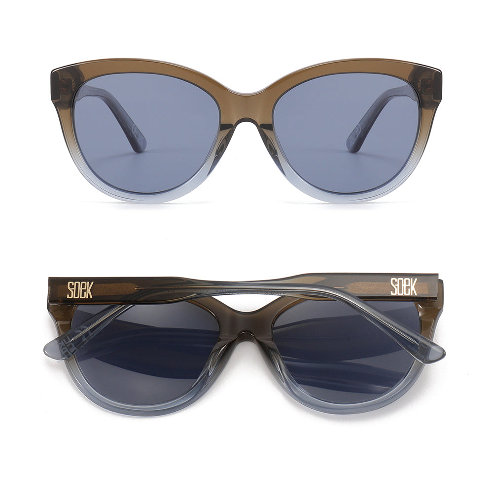 *NEW* LOVER OMBRE SLATE l 100% Plant Based l Black Polarised Lens - Soek Fashion Eyewear Australia