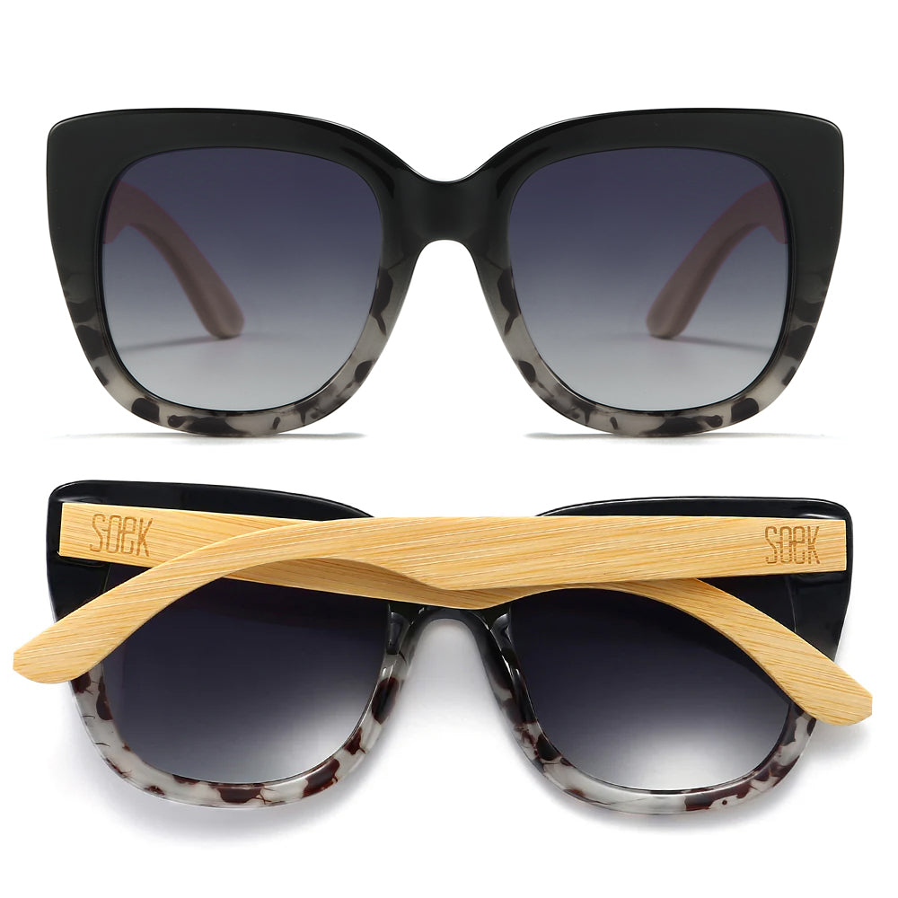 RIVIERA BLACK/IVORY TORTOISE Black Gradient Lens