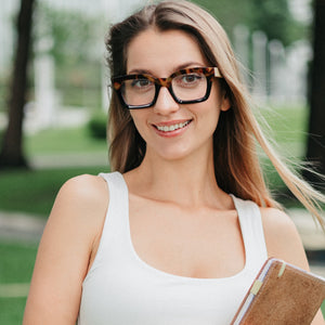 ZAHRA TOFFEE l Wooden Blue Light Magnifying Reader - Soek Fashion Eyewear Australia