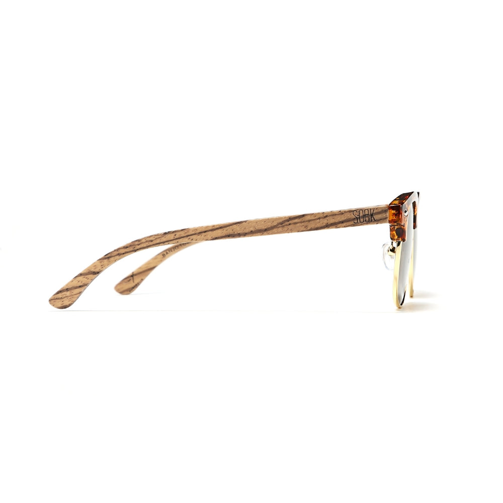 BANJO Brown Polarised Lens l  Walnut Arms - Soek Fashion Eyewear Australia