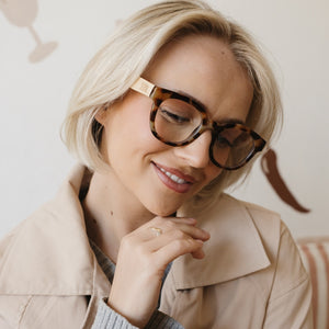 ALIVE ROCKY TORT l Wooden Magnifying Reader - Soek Fashion Eyewear Australia