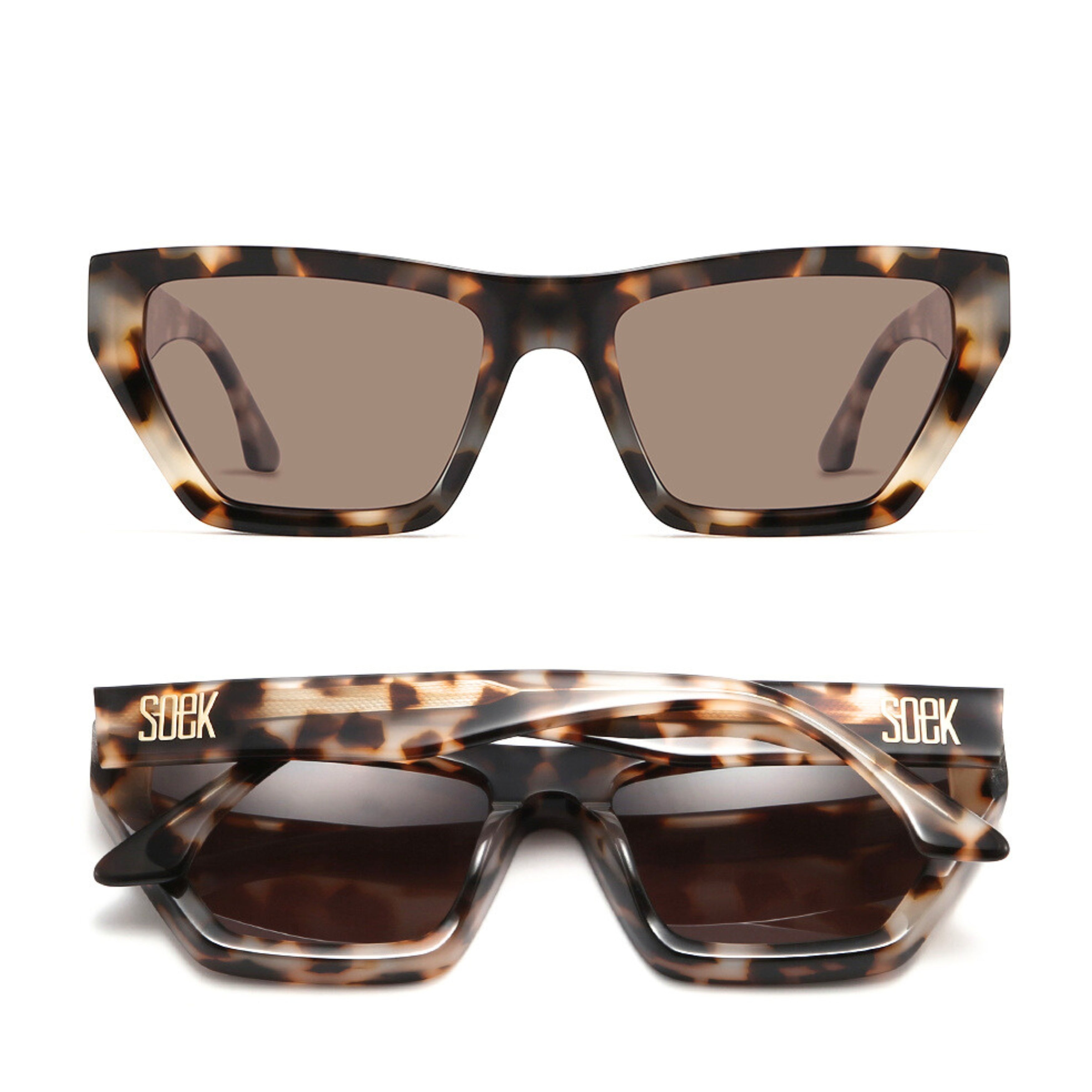 BEYOND SANDSTONE - Plant Based Ivory Tort Frame l Black Polarised Lens - Soek Fashion Eyewear Australia