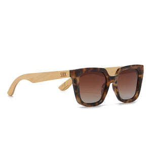 *NEW* SOLUNA MOCHA TORT l Sunglasses l Brown Polarised Lens l Walnut Maple Arm - Soek Fashion Eyewear Australia
