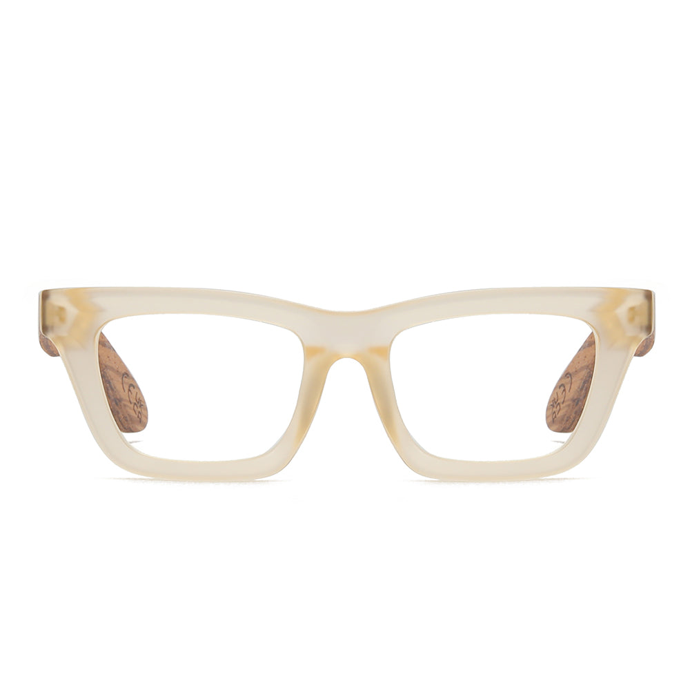 SYDNEY LEMON l Wooden Magnifying Reader - Soek Fashion Eyewear Australia