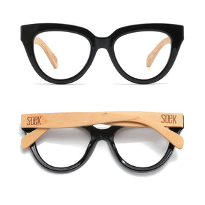 Black Magnifying Reader l FLUTTER STORM - Soek Fashion Eyewear Australia