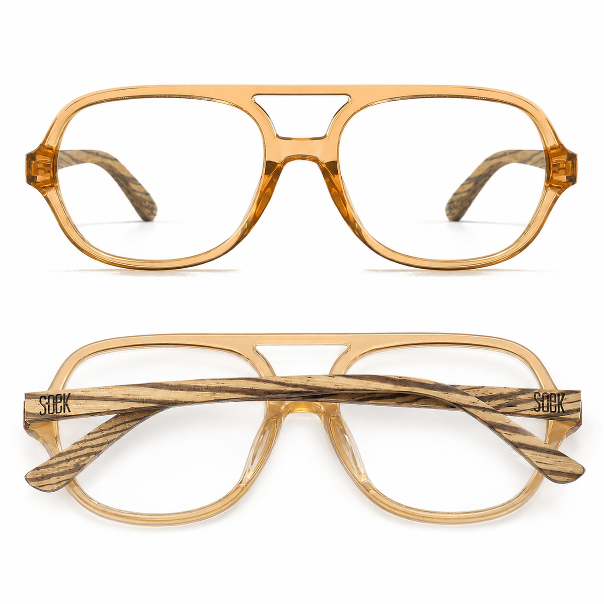 Prescription Frame l BILLY CLEAR BROWN - Soek Fashion Eyewear Australia