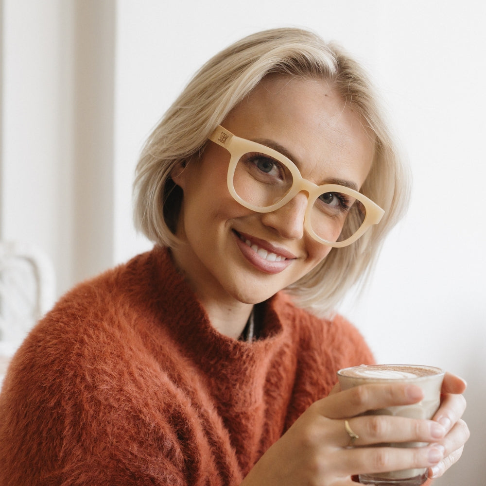 ALIVE CREAM l Wooden Magnifying Reader - Soek Fashion Eyewear Australia