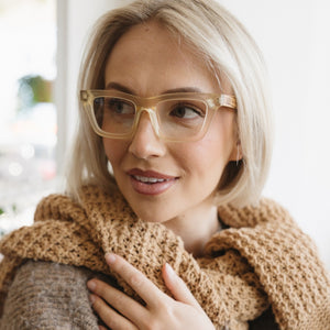 SYDNEY LEMON l Wooden Magnifying Reader - Soek Fashion Eyewear Australia