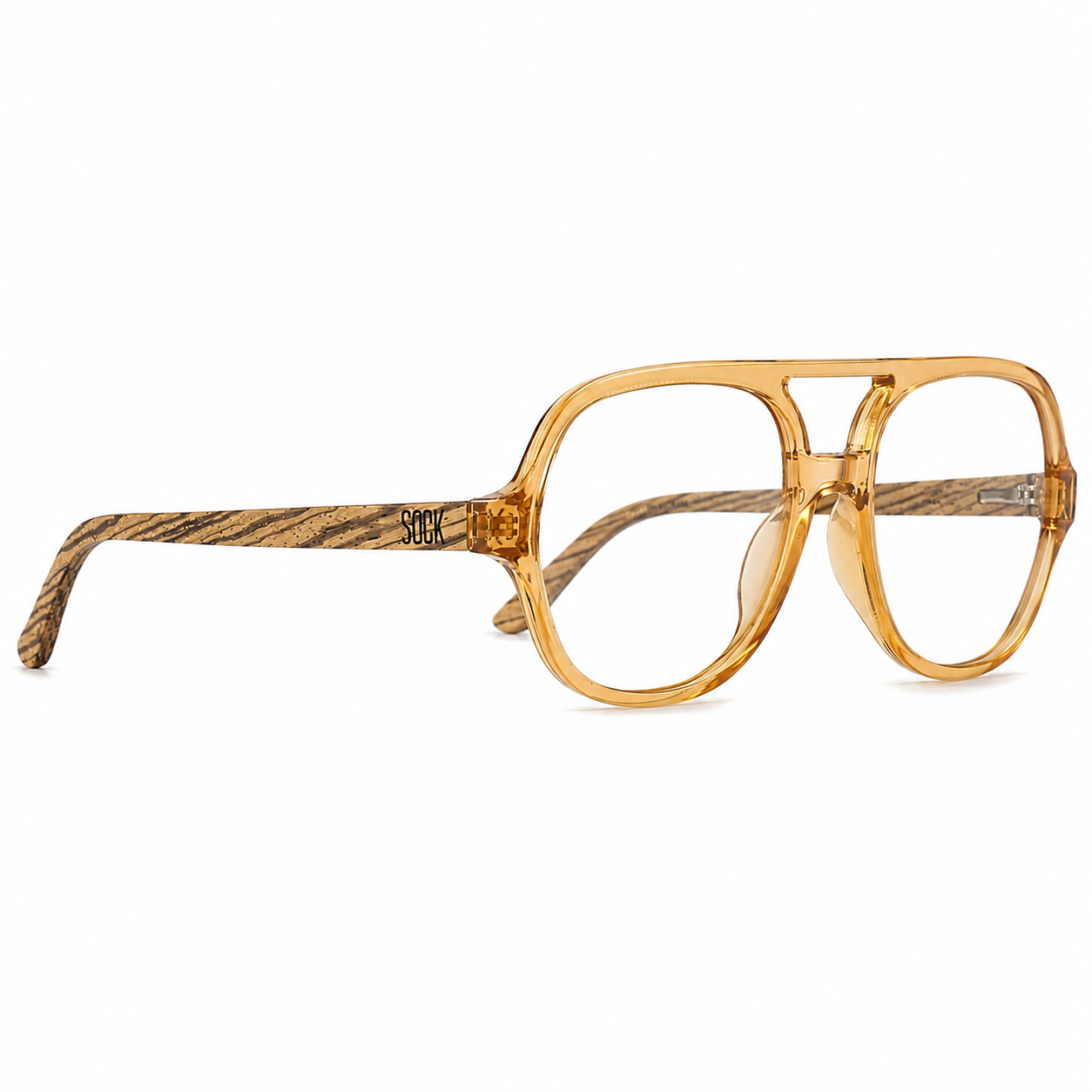Prescription Frame l BILLY CLEAR BROWN by SOEK Sustainable Eyewear