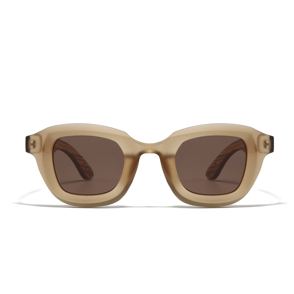 QUEST WHISKEY l Sunglasses l Polarised Lens l Walnut Arms - Soek Fashion Eyewear Australia
