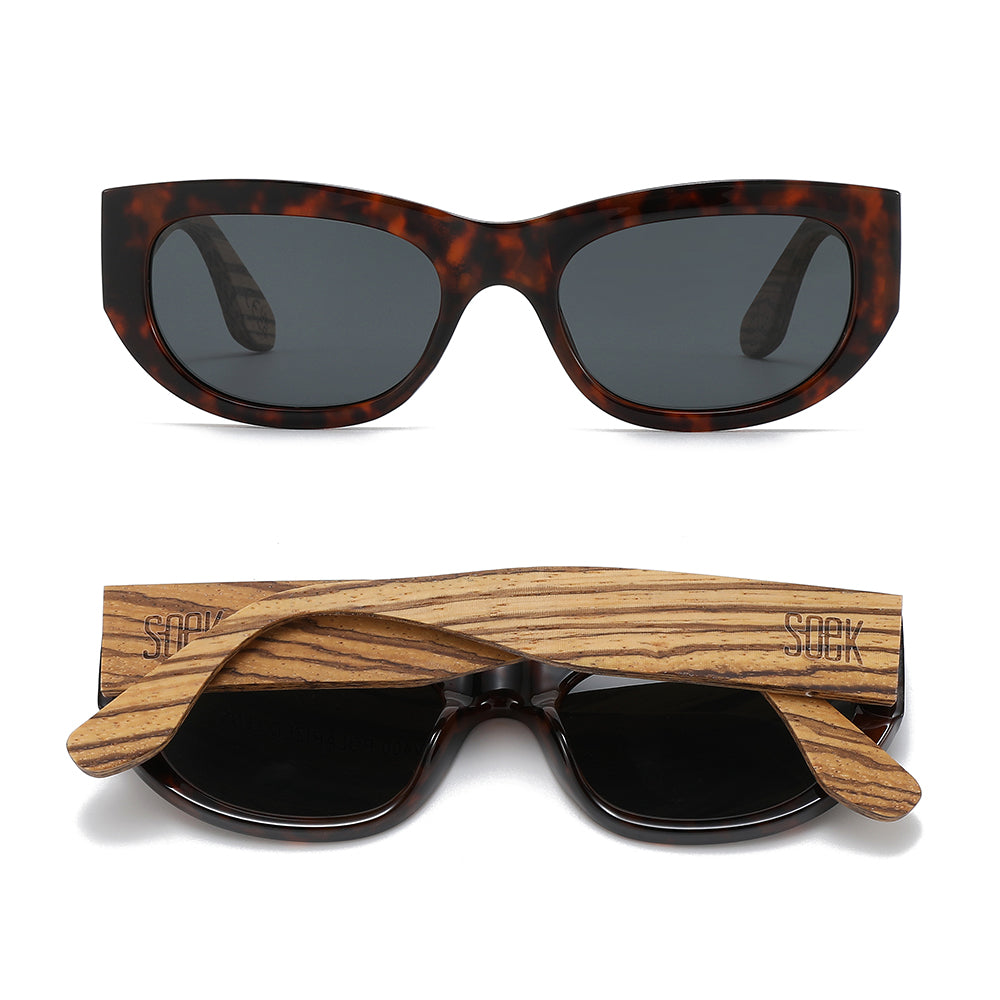 Remy Dark Tort l Smoke Polarised Lens I Sunglasses - Soek Fashion Eyewear Australia