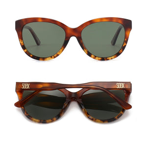 *NEW* LOVER TORT DUO - Bio Acetate Tortoise Frame l Brown Polarised Lens - Soek Fashion Eyewear Australia