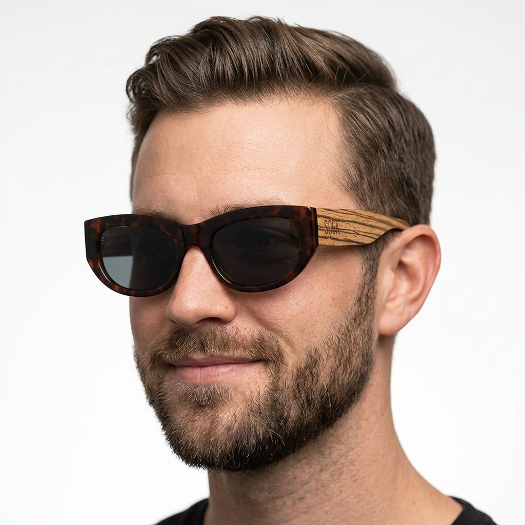 Remy Dark Tort l Smoke Polarised Lens I Sunglasses - Soek Fashion Eyewear Australia