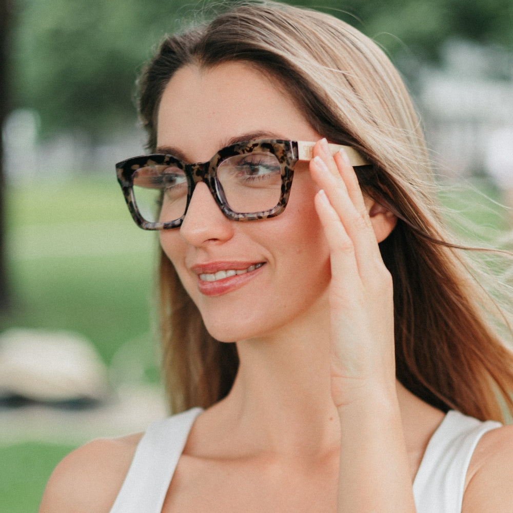 Magnifying Reader l ZAHRA OPAL TORT - Soek Fashion Eyewear Australia