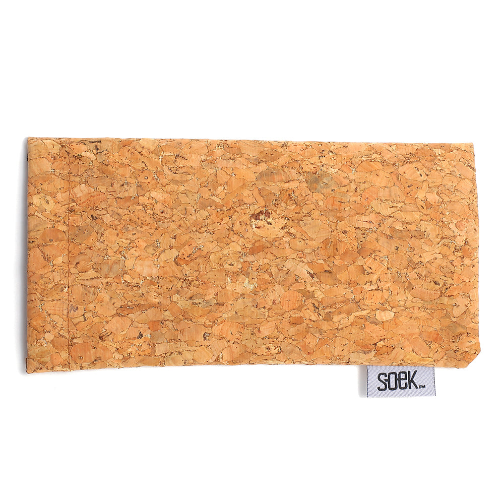 Cork Biodegrading Triangular SOEK Branded Sunglasses Cork Case