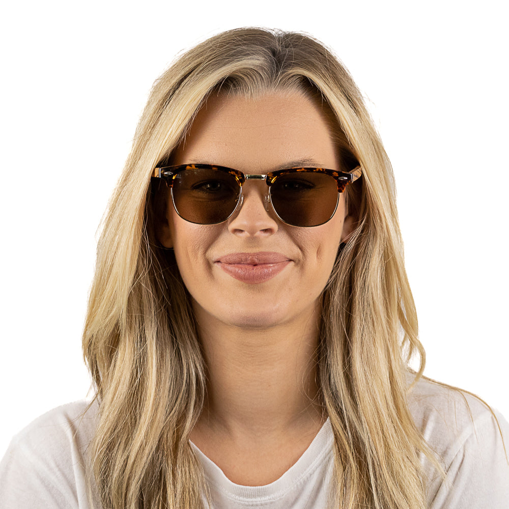BANJO Brown Polarised Lens l  Walnut Arms - Soek Fashion Eyewear Australia