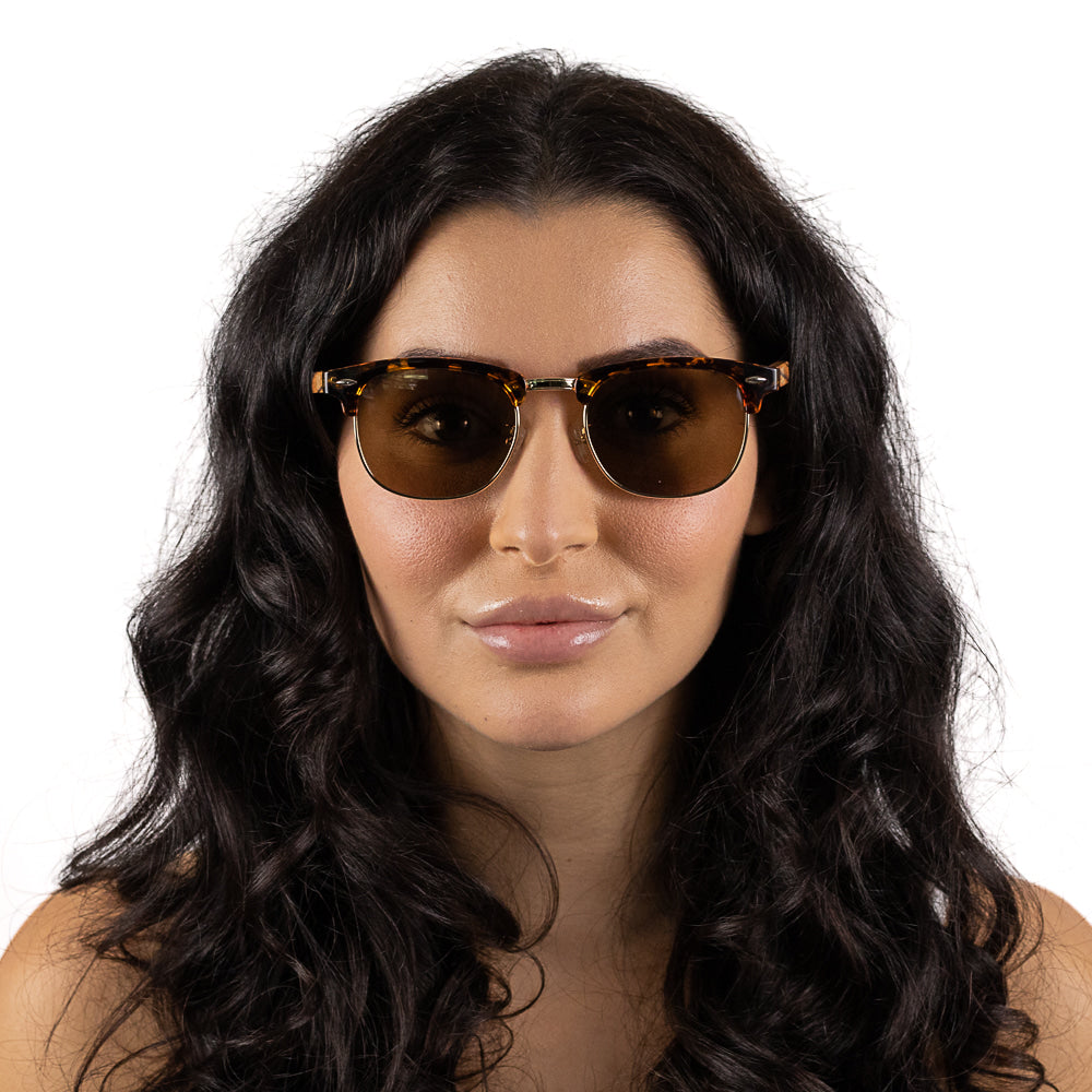 BANJO Brown Polarised Lens l  Walnut Arms - Soek Fashion Eyewear Australia