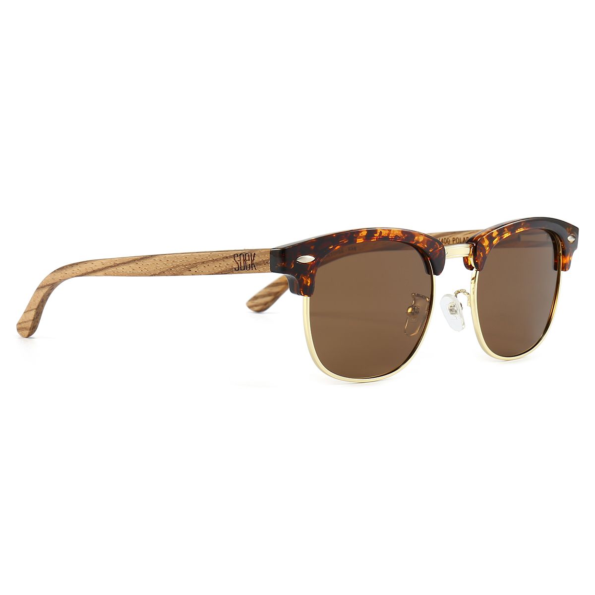 BANJO Brown Polarised Lens l  Walnut Arms - Soek Fashion Eyewear Australia