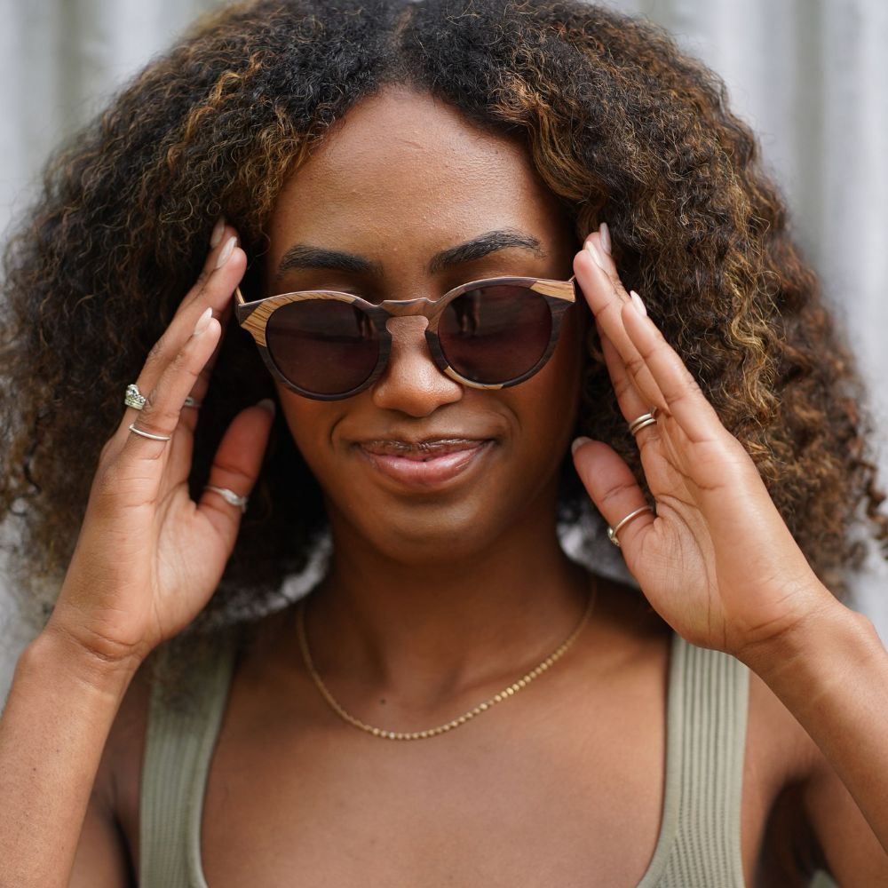 DRIFTER Maple l Ebony Frame l Brown Gradient Lens - Soek Fashion Eyewear Australia
