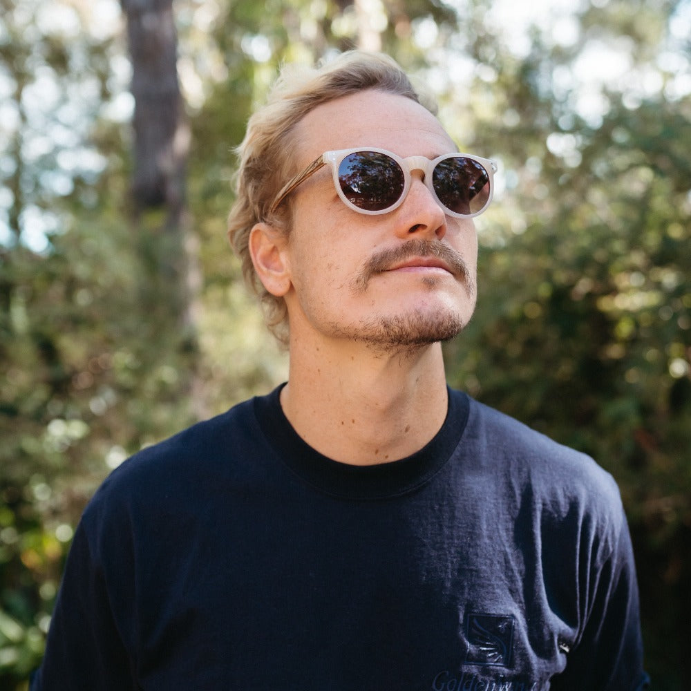 FRASER Brown Polarised Lens l Walnut Arms - Soek Fashion Eyewear Australia