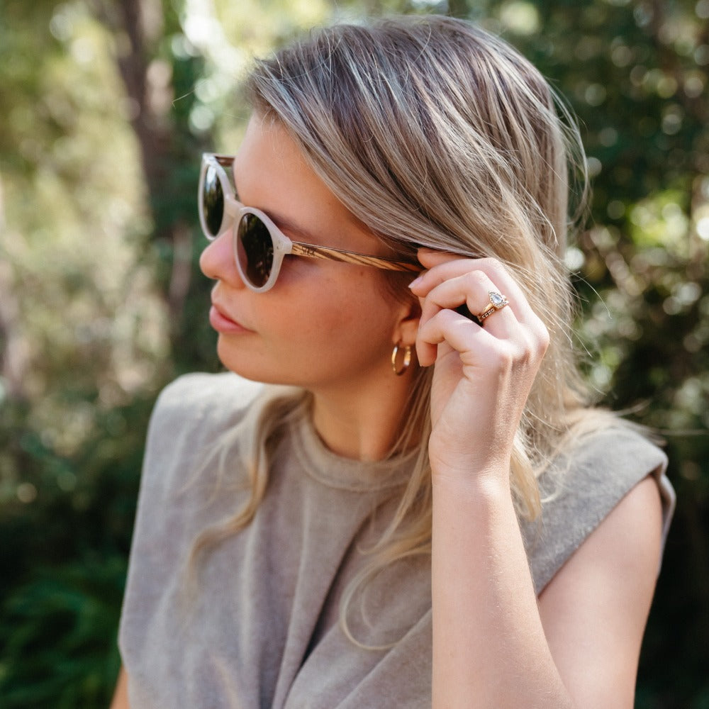FRASER Brown Polarised Lens l Walnut Arms - Soek Fashion Eyewear Australia