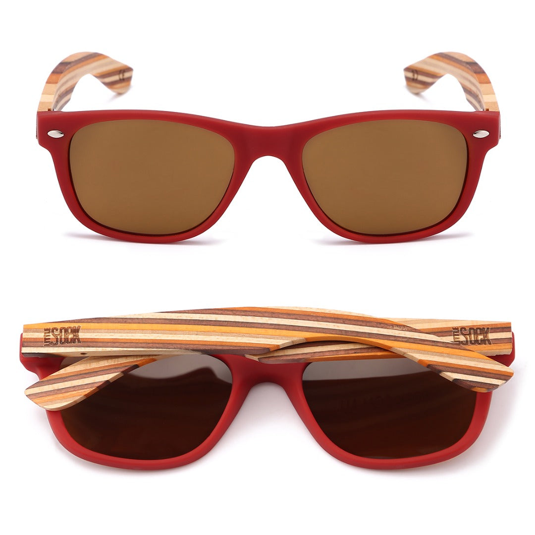 LITTLE AVALON KIDS Red Sunnies l Polarised Lens - Age 7-10 - Soek Fashion Eyewear Australia