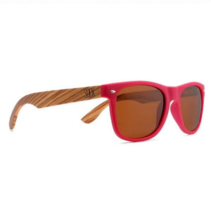 BRIGHTON Wooden Sunglasses l Walnut Wooden Arms - Soek Fashion Eyewear Australia